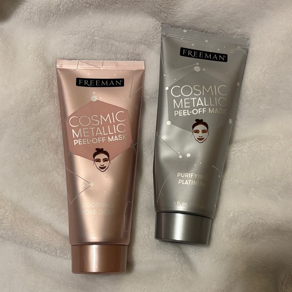 Cosmic Metallic Peel-Off Mask Set - Rose Gold & Platinum